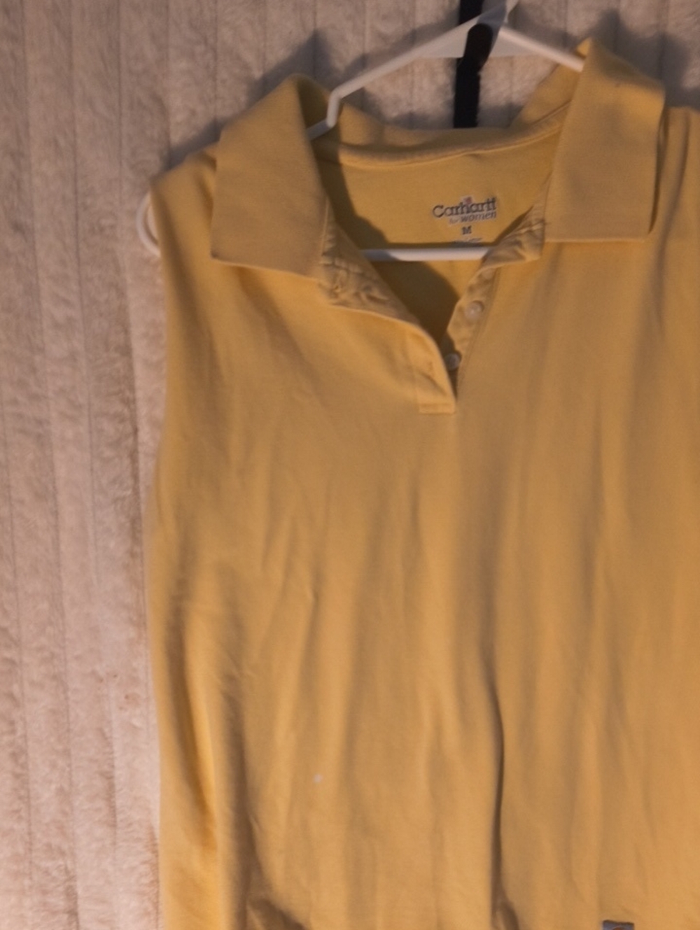Carhartt Women’s Pale Yellow Polo Top